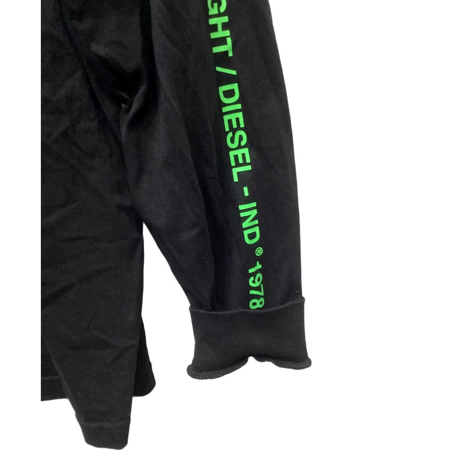 Diesel DIESEL Graphic Print Hoodie Men L Black Size US L / EU 52-54 / 3 - 6 Thumbnail