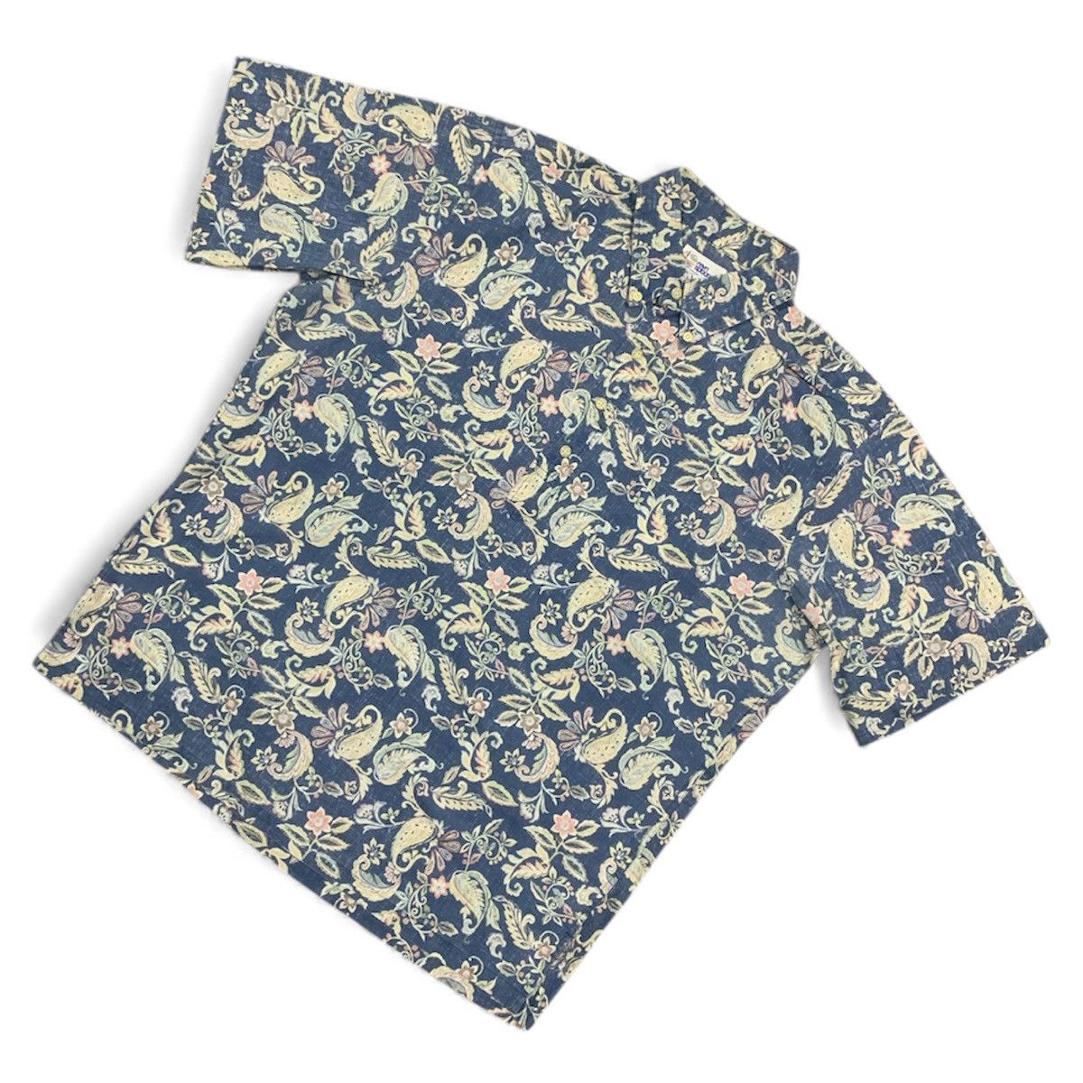 Reyn Spooner Vtg 80's Reyn Spooner Half Button Paisley Hawaiian Shirt Size US L / EU 52-54 / 3 - 4 Thumbnail
