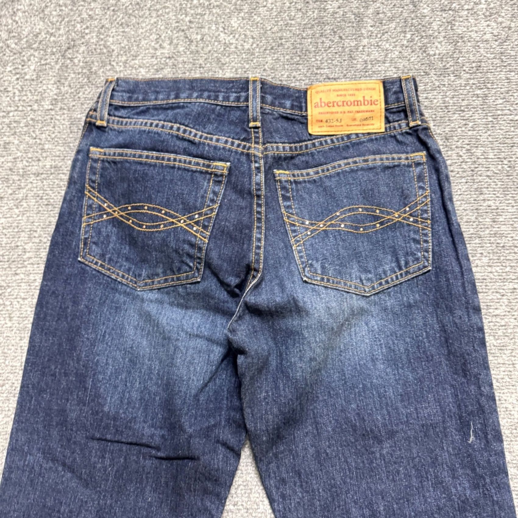 Denime VINTAGE Abercrombie & Fitch Denim Jeans Womens 14 Dark Washed Boots Cut/Bootcut? Size 36" / US 14 / IT 50 - 3 Thumbnail