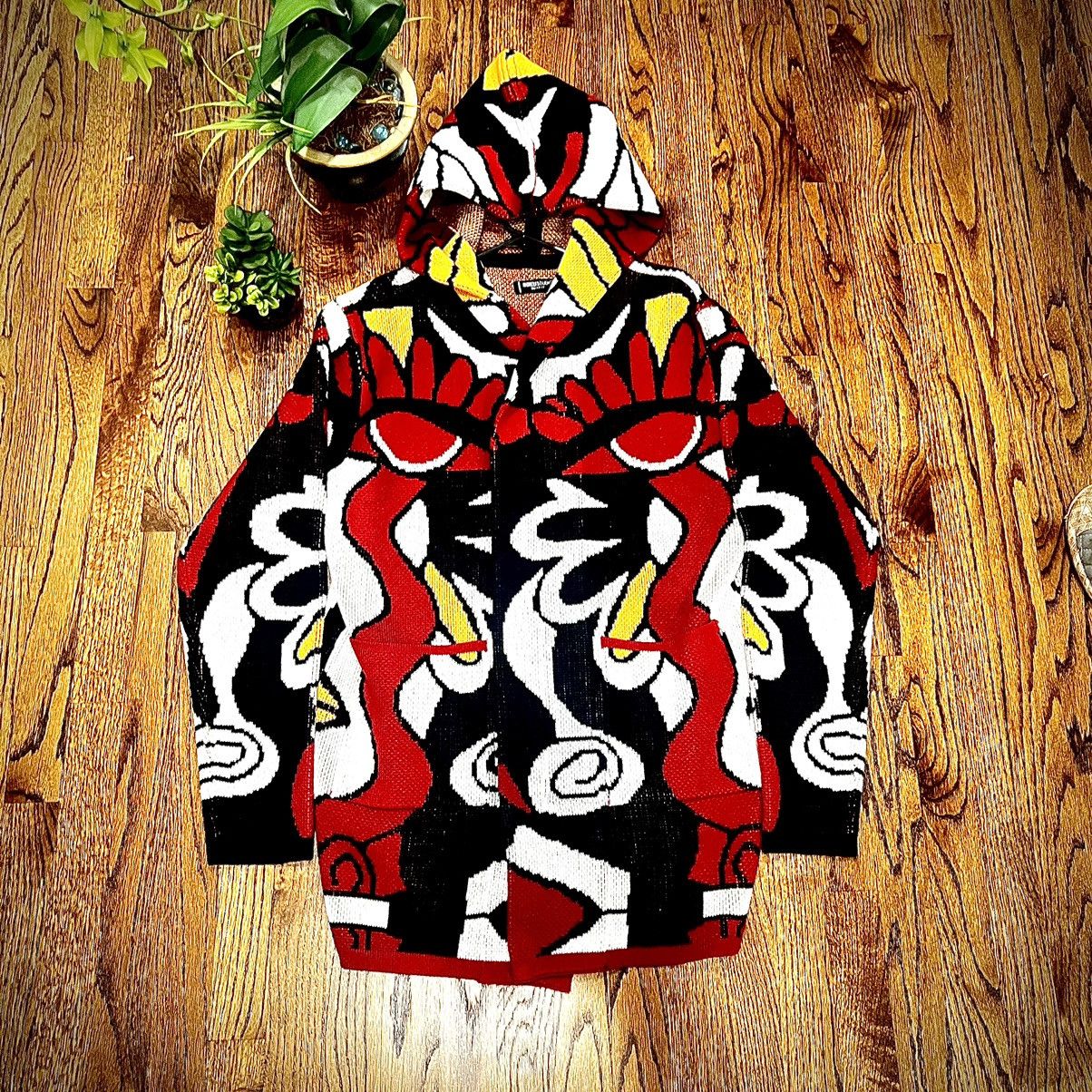 Other ROKU STUDIOS “ABSTRACT EYES” ZIP UP HOODIE Size US M / EU 48-50 / 2 - 1 Thumbnail