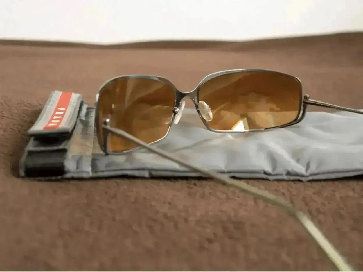 Prada PRADA Sunglasses Rimless Sport Metal Frame Shield Mask MA247 Size ONE SIZE - 3 Thumbnail