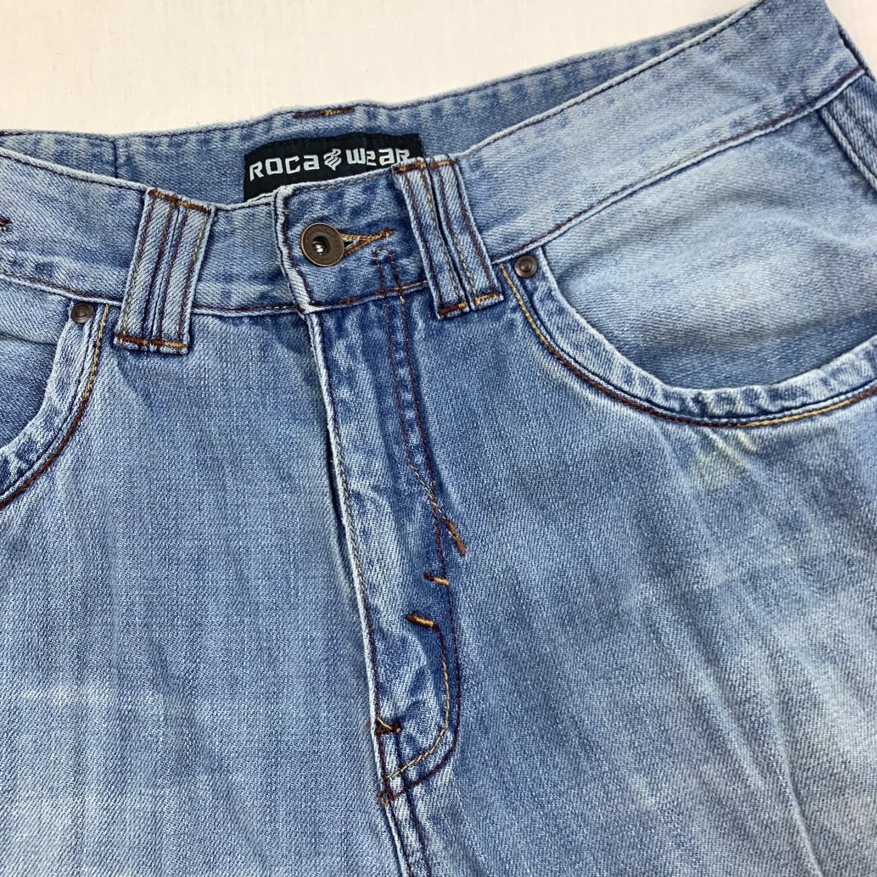Rocawear VINTAGE Rocawear Jeans Men 32x31 Blue Grunge Y2K Skater Urban Baggy Relaxed Straight Size US 32 / EU 48 - 7 Thumbnail
