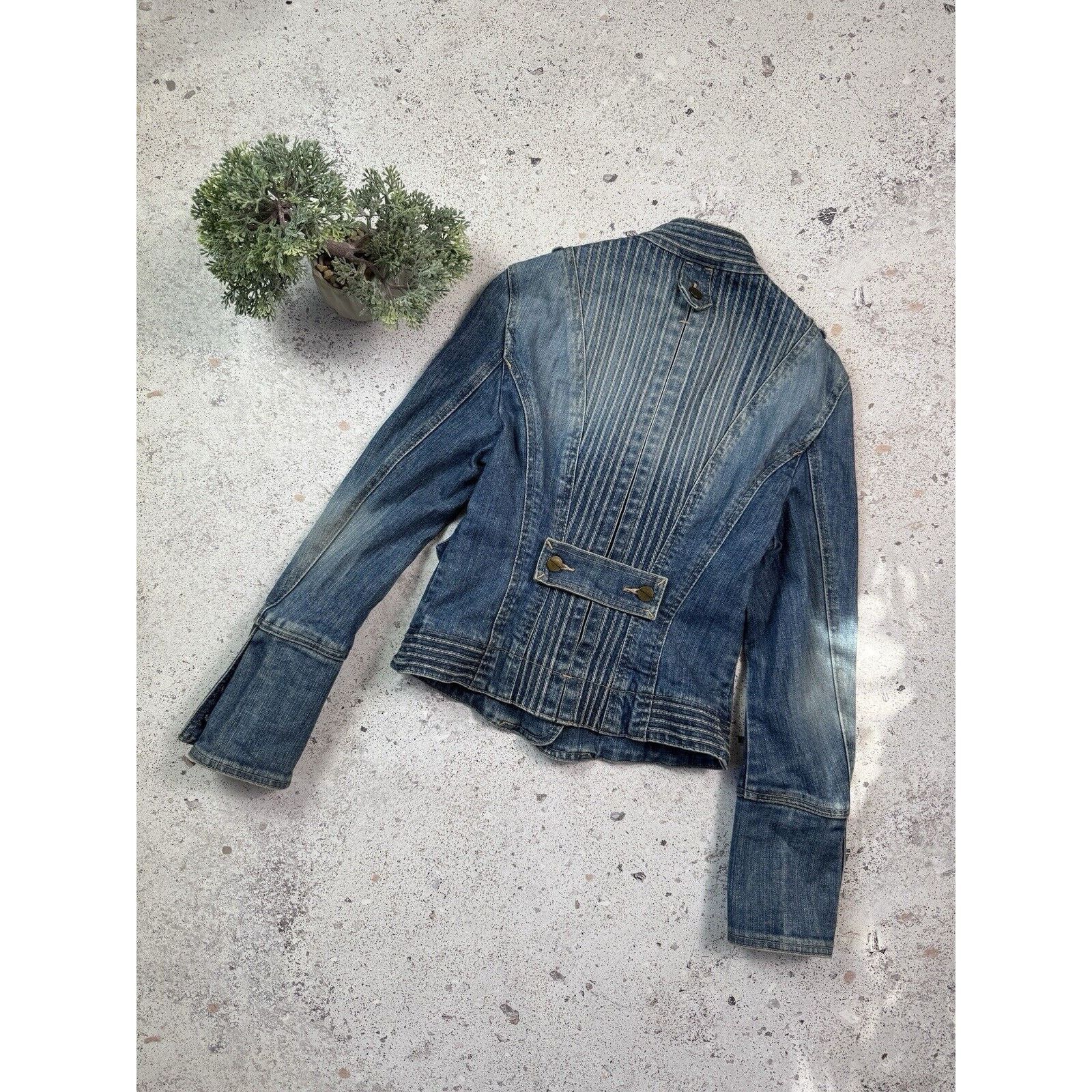Karen Millen Karen Millen Denim Jacket Avant Garde Womens Rare Size S Size S / US 4 / IT 40 - 13 Thumbnail
