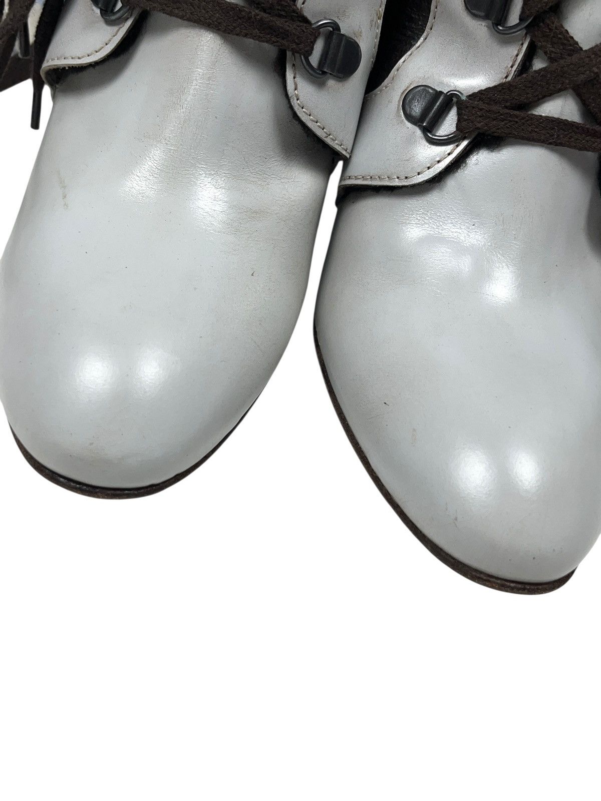 MoMA × Vintage Vintage MoMa Leather Fur Heels Boots Avant Garde Italy Size US 9.5 / IT 39.5 - 8 Thumbnail