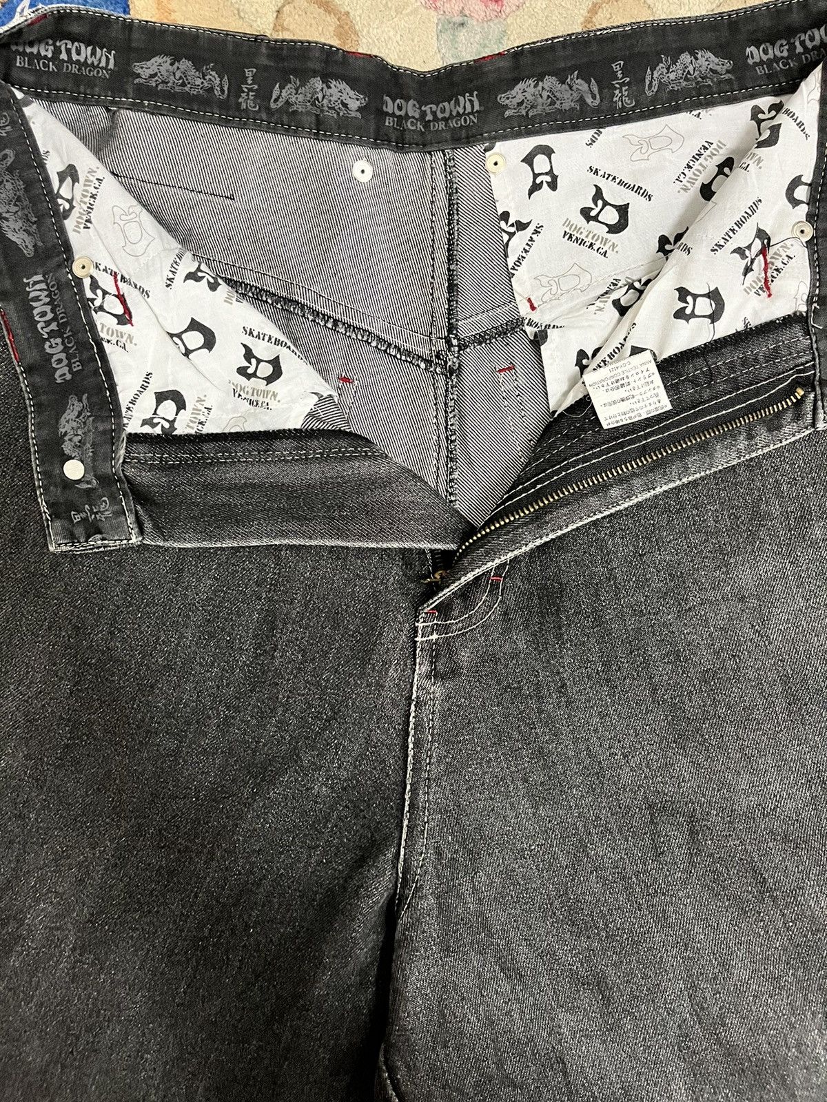 Dogtown Vintage Dogtown Skateboard Skull Denim Size US 31 - 10 Thumbnail