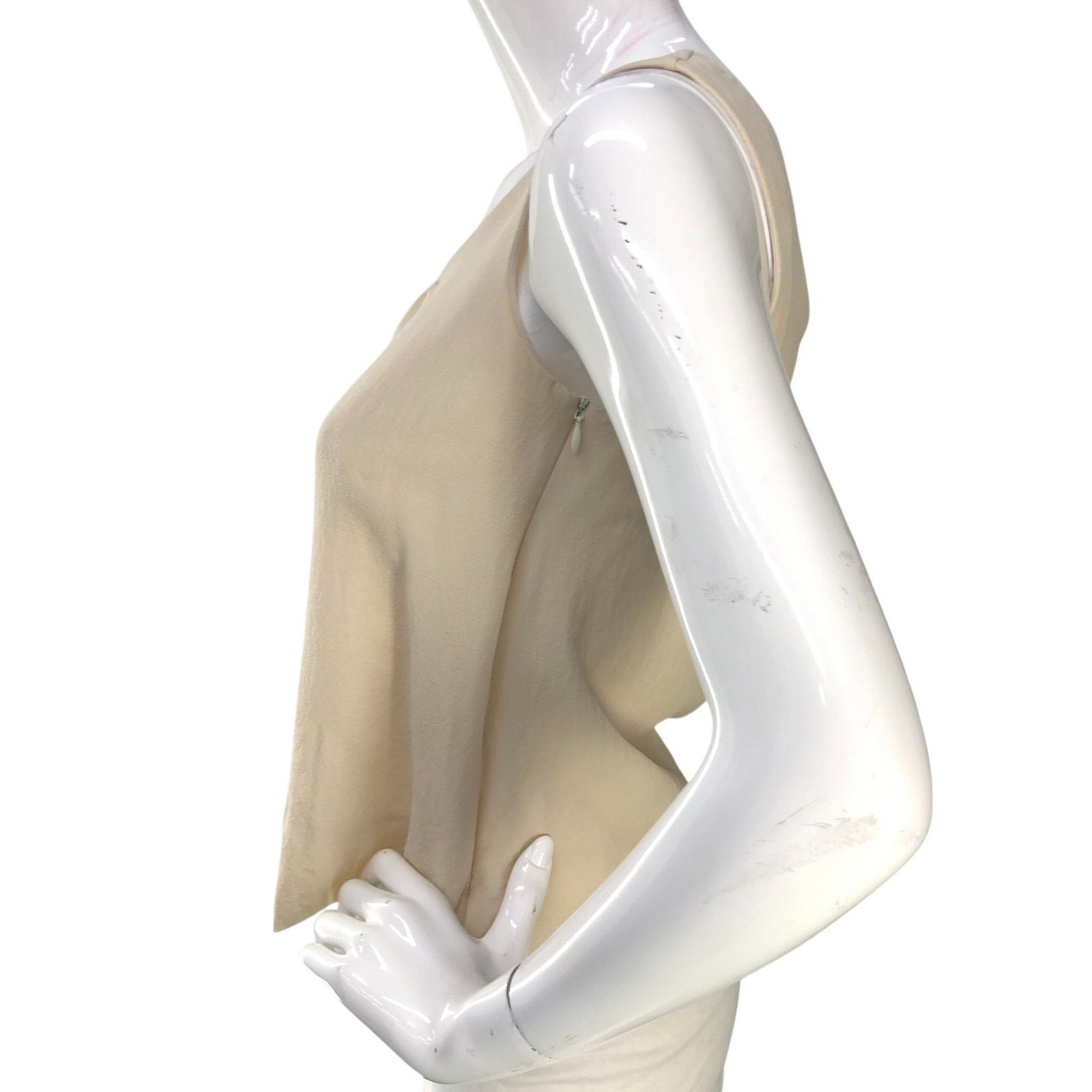 Akris Akris Sz 4 Top Silk Crepe Shell Tank Fully Lined Beige $795 Size S / US 4 / IT 40 - 5 Thumbnail