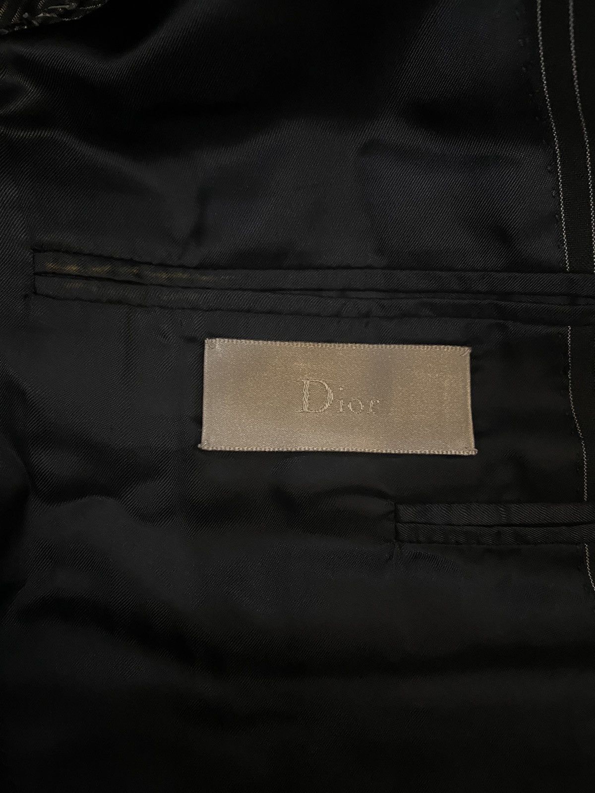 Dior × Hedi Slimane Dior Homme Pinstripe Blazer Size 46R - 4 Thumbnail