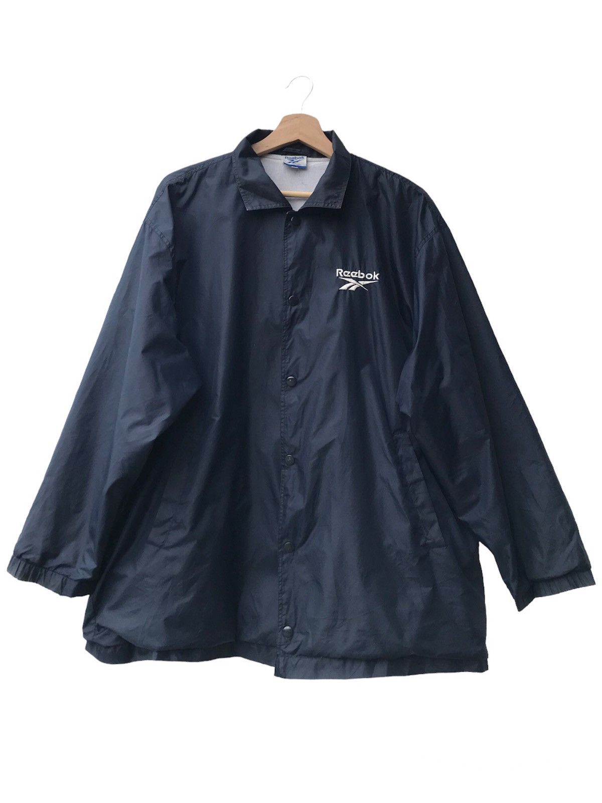 image of Hype x Reebok Vintage Reebok Coach Jacket in Navy, Men's (Size Medium)