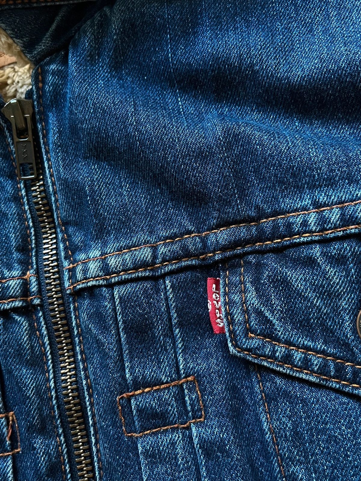 Levi's Levi's 73696 03 Sherpa Boxy Jeans Denim Jacket 2003 Rare Size S / US 4 / IT 40 - 8 Thumbnail