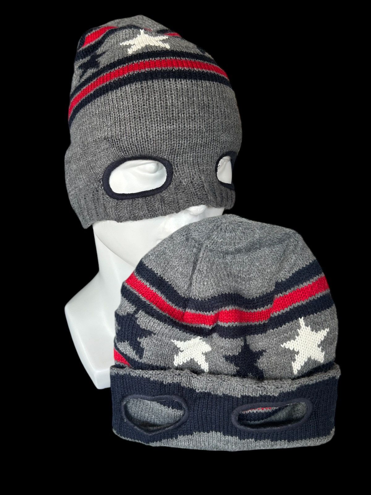 Japanese Brand × Kapital × Vintage Masked Beanie Hats Rare Design ☠️☠️ Size ONE SIZE - 1 Thumbnail