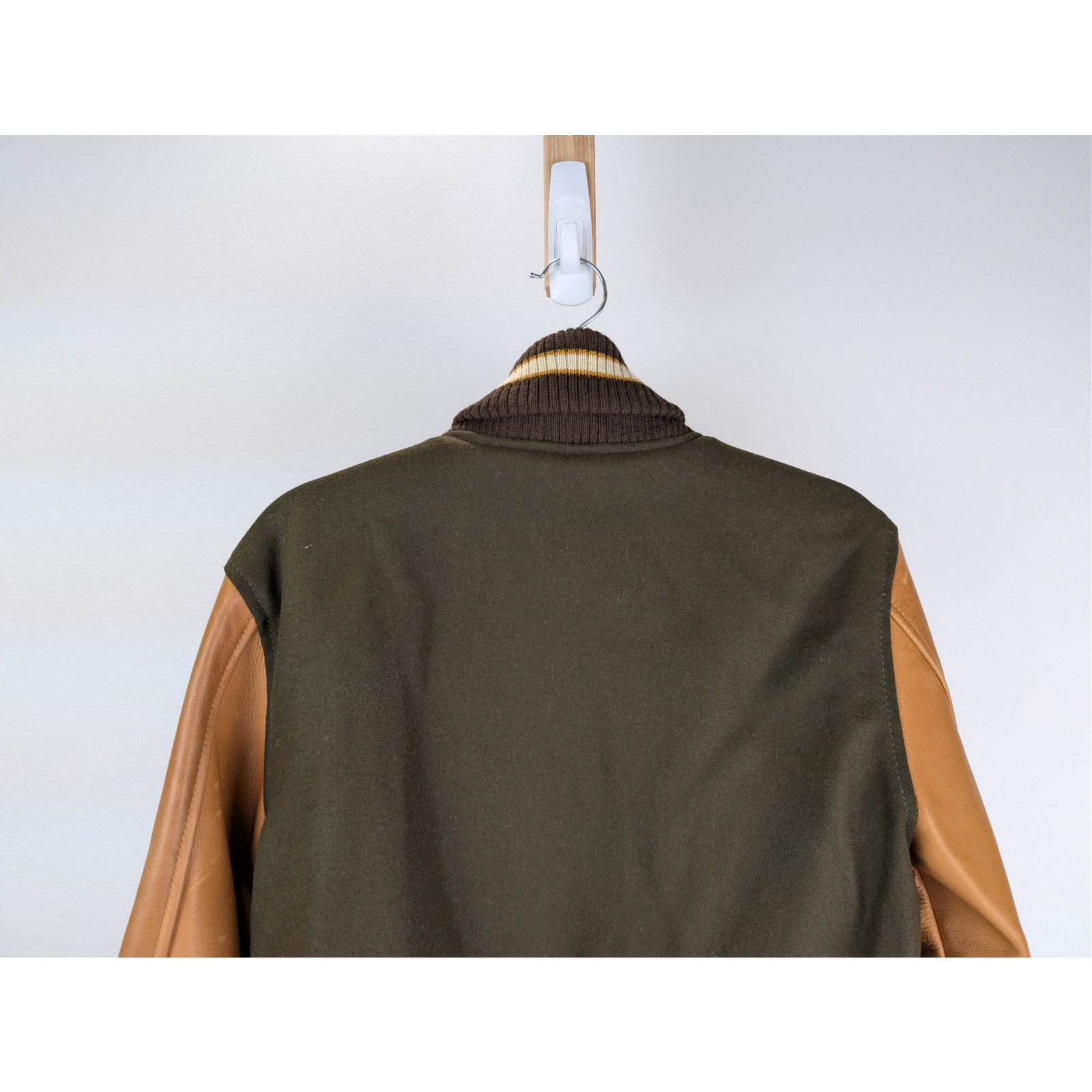 Dehen 1920 o1rshd1 CC20 Varsity Jacket brown melton wool antique brandy Size US M / EU 48-50 / 2 - 12 Thumbnail