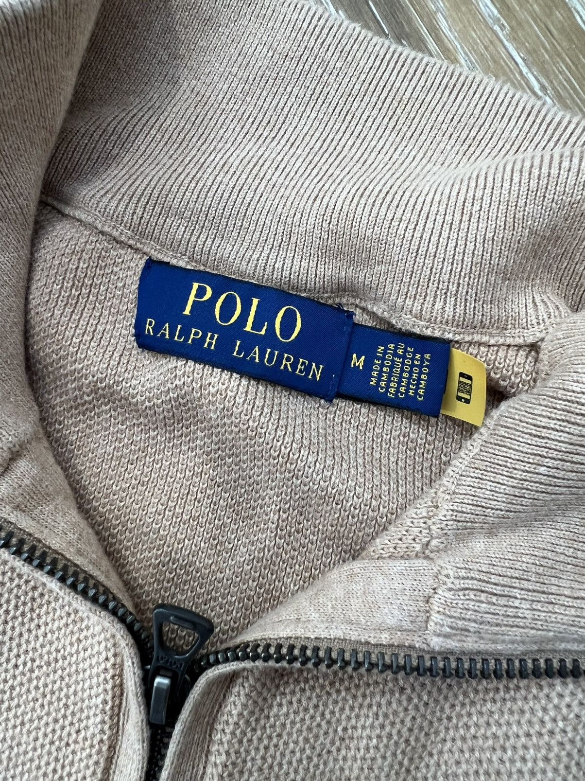 Polo Ralph Lauren Polo Ralph Lauren Mesh-Knit Cotton Quarter-Zip Sweater Size US M / EU 48-50 / 2 - 3 Thumbnail