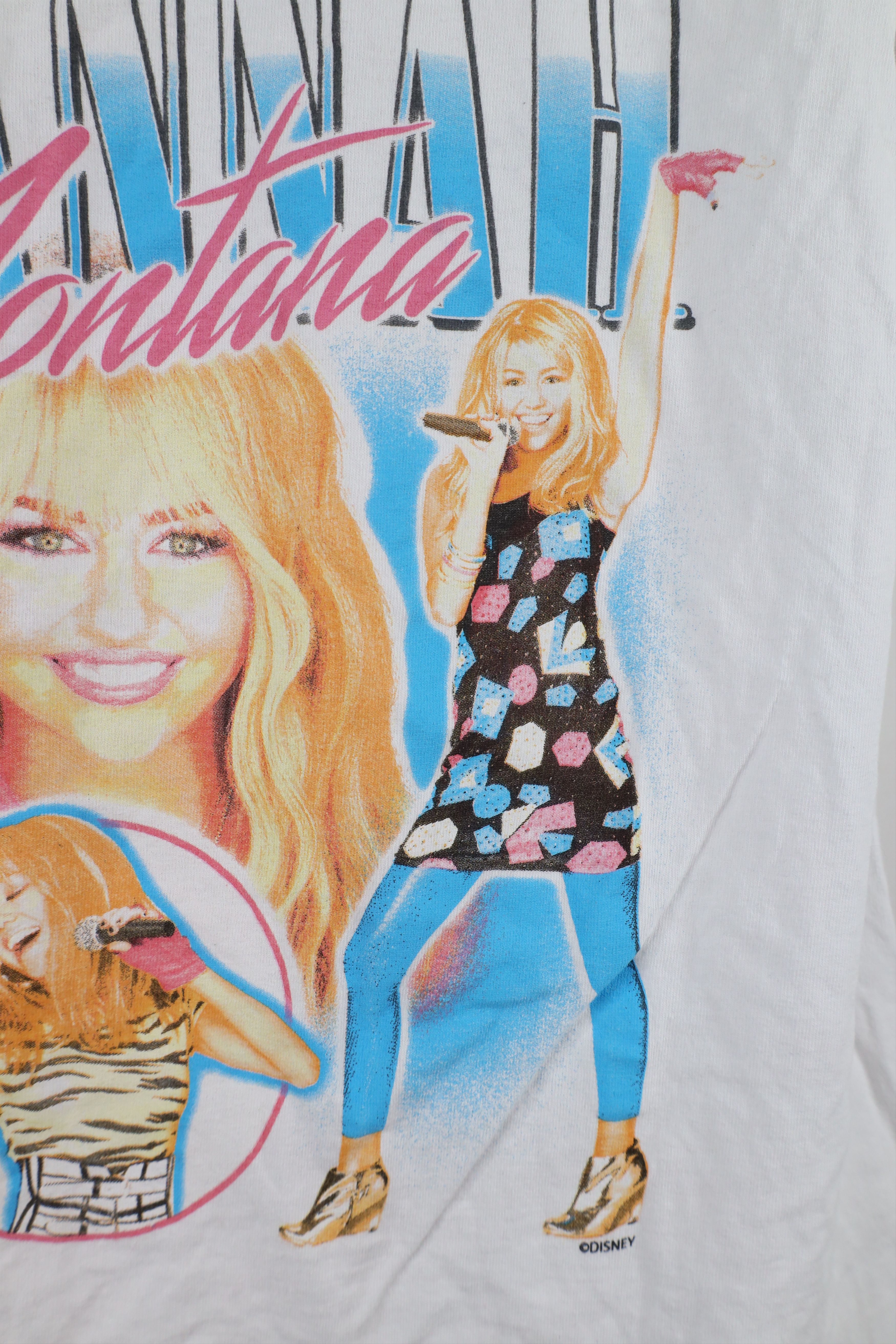 Vintage Vintage Y2K Miley Cyrus Hannah Montana T-Shirt White Size M / US 6-8 / IT 42-44 - 5 Thumbnail