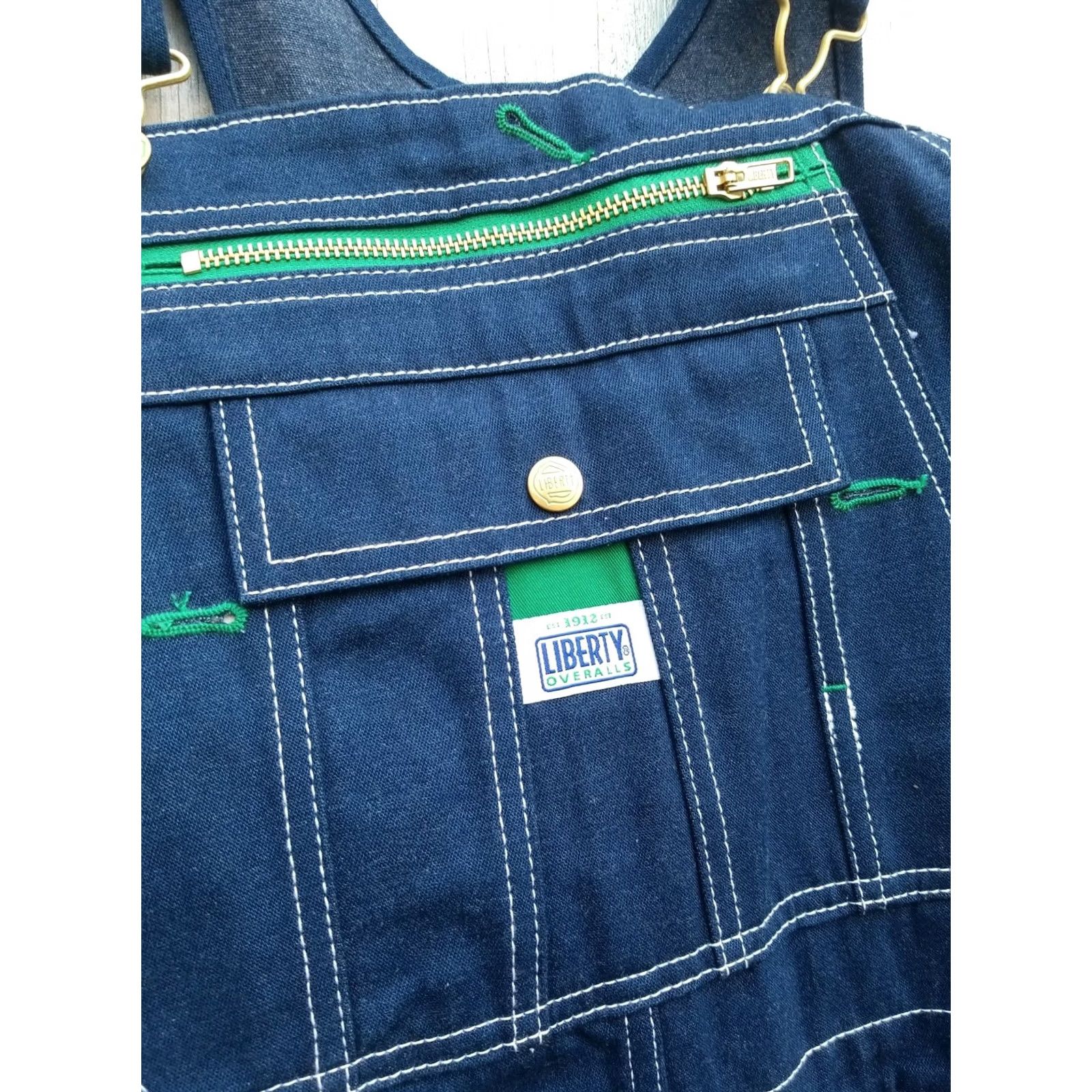 Vintage VINTAGE Liberty Denim Bib Overalls Men 36x32 Blue Button Fly Pockets Carpenter Features Mens Size US 36 / EU 52 - 2 Thumbnail