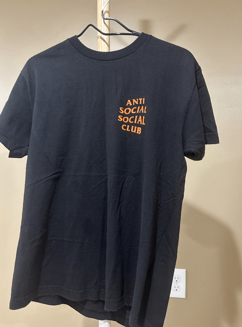 Anti Social Social Club Anti Social Social Club Black/Orange T-Shirt Size US M / EU 48-50 / 2 - 2 Thumbnail