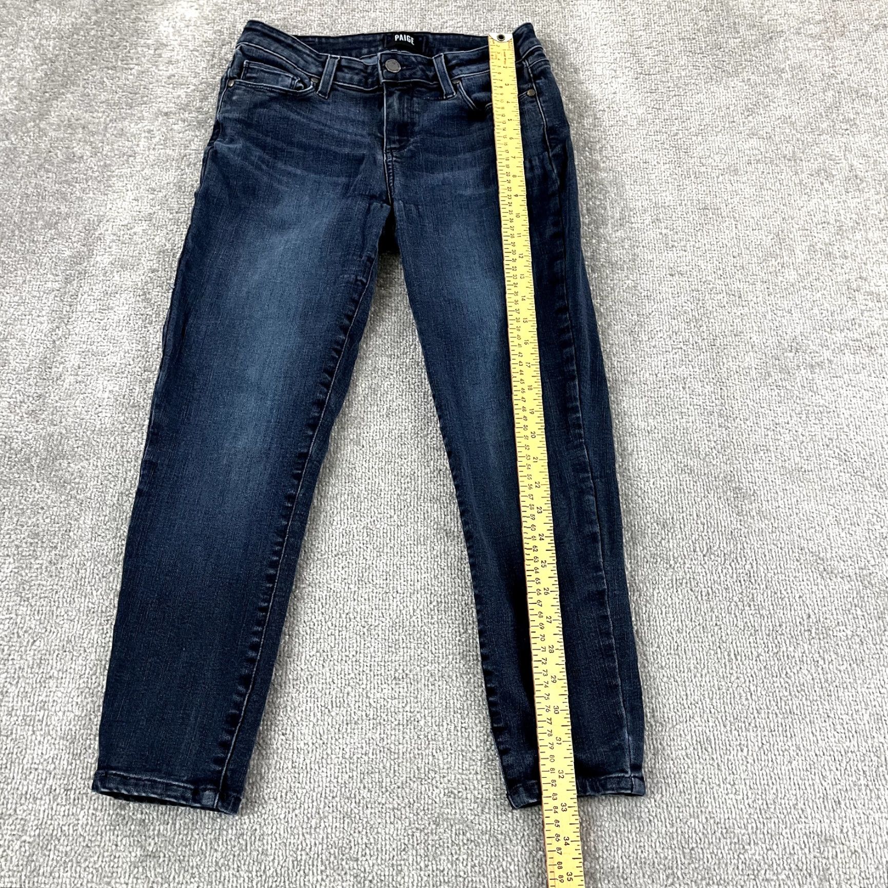 Paige PAIGE Jeans Womens 28 Blue Verdugo Crop 26" Tapered Denim Stretch USA Jeans Verdugo Size 28" / US 6 / IT 42 - 5 Thumbnail