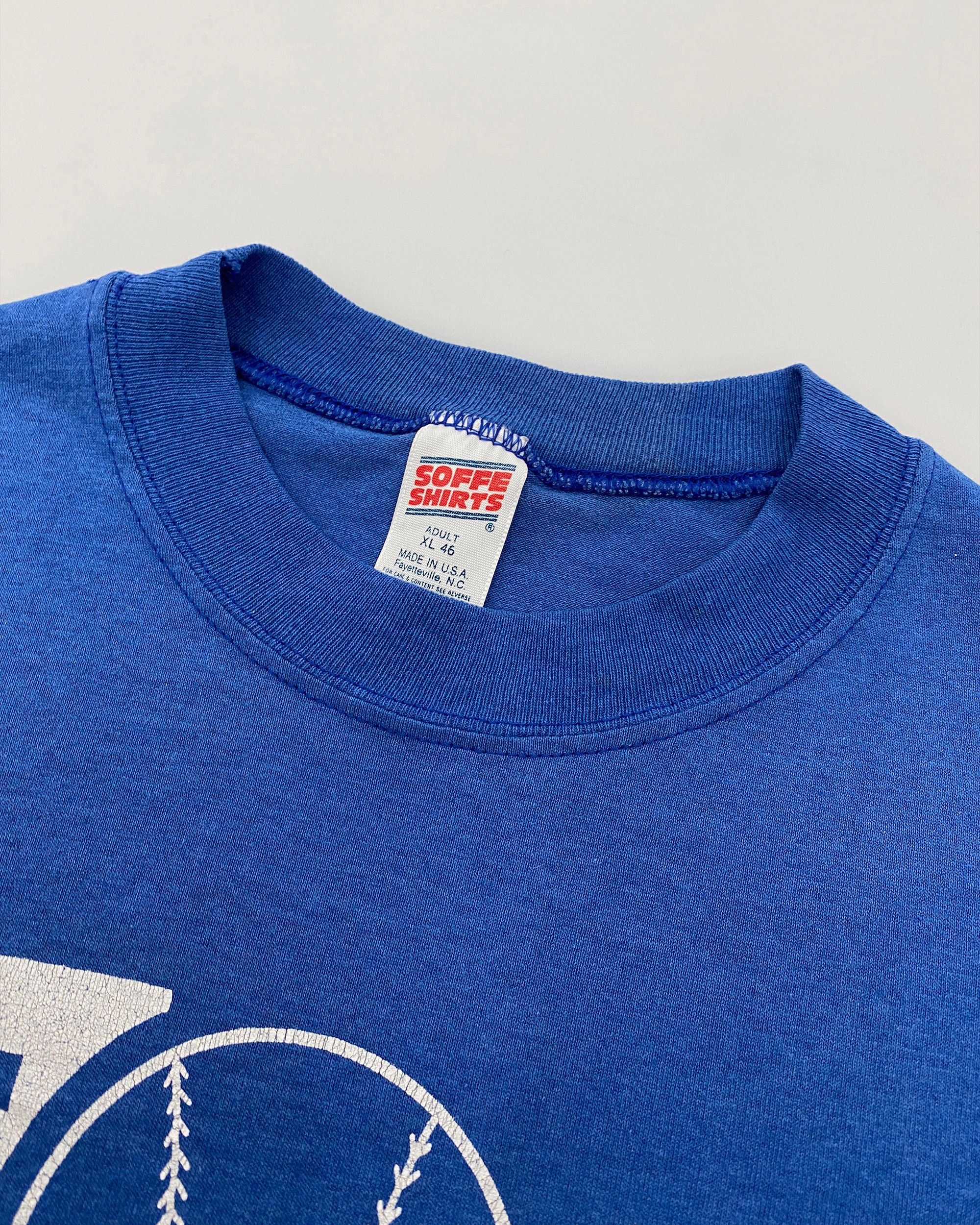 Vintage 1980s Lincoln Varsity Softball Single Stitched T-Shirt Size US XL / EU 56 / 4 - 4 Thumbnail