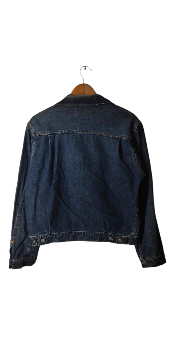 Japanese Brand VINTAGE BARTACK SELVADGE DENIM TRUCKER JACKET Size US M / EU 48-50 / 2 - 8 Thumbnail