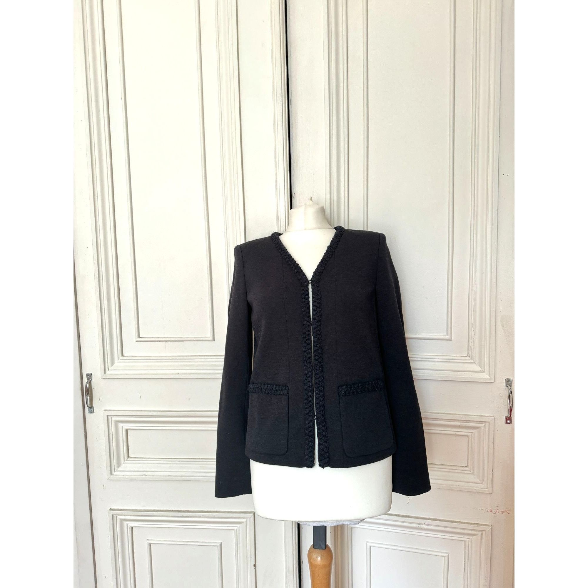 Chanel Black Wool La petite veste noire Jacket Size XS / US 0-2 / IT 36-38 - 1 Thumbnail