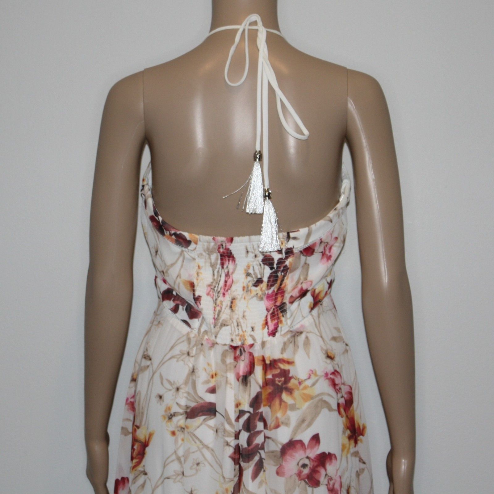 White House Black Market Halter Floral High-low Maxi Dress in size US 8 NWT $160 Size M / US 6-8 / IT 42-44 - 6 Thumbnail