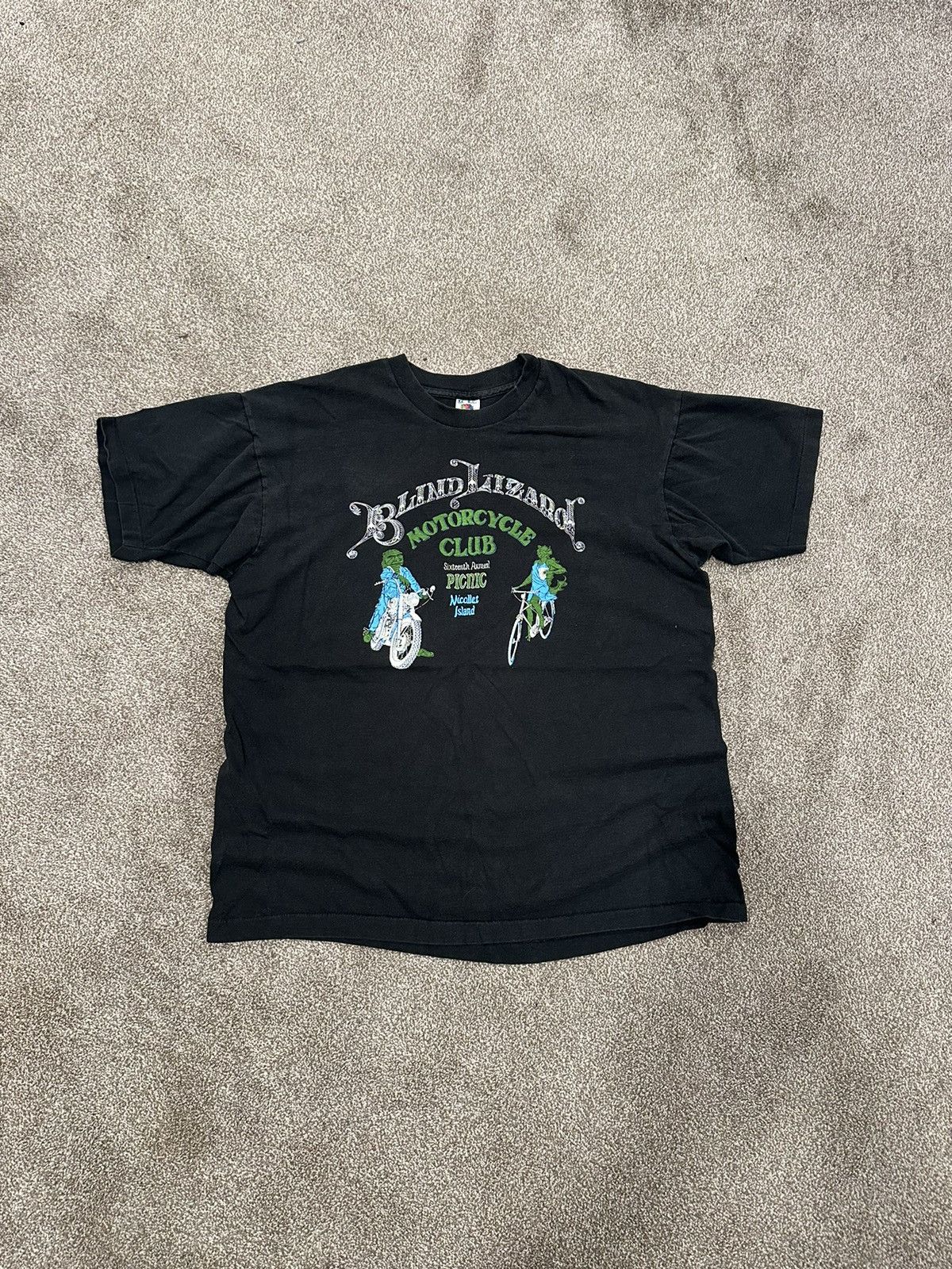 Harley Davidson × Vintage Vintage Blind Lizard Motorcycles Tee Size US L / EU 52-54 / 3 - 1 Thumbnail