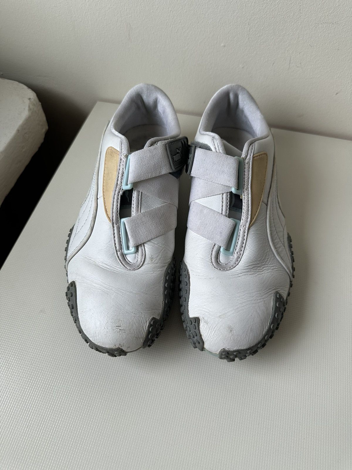 Puma Puma Mostro baby blue sample leather shoes velcro sneakers Size US 7.5 / IT 37.5 - 5 Thumbnail