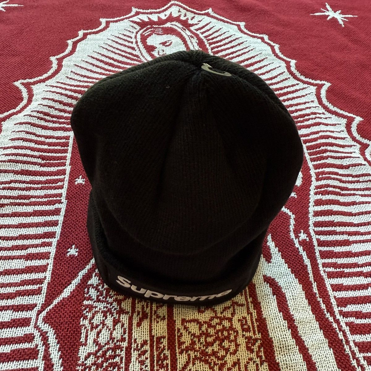 New Era × Supreme FW21 Supreme New Era Box Logo Beanie Black OS Size ONE SIZE - 7 Thumbnail