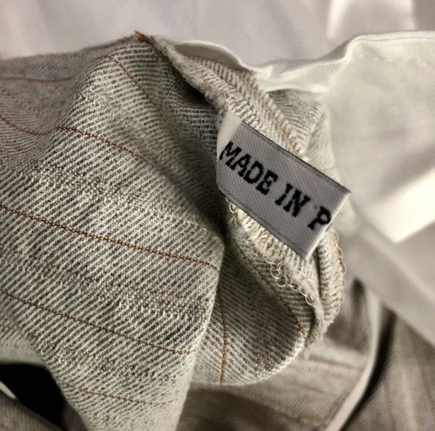 Ann Demeulemeester Ann Demeulemeester 🇵🇹 grey striped pants M NEW Size US 34 / EU 50 - 14 Thumbnail
