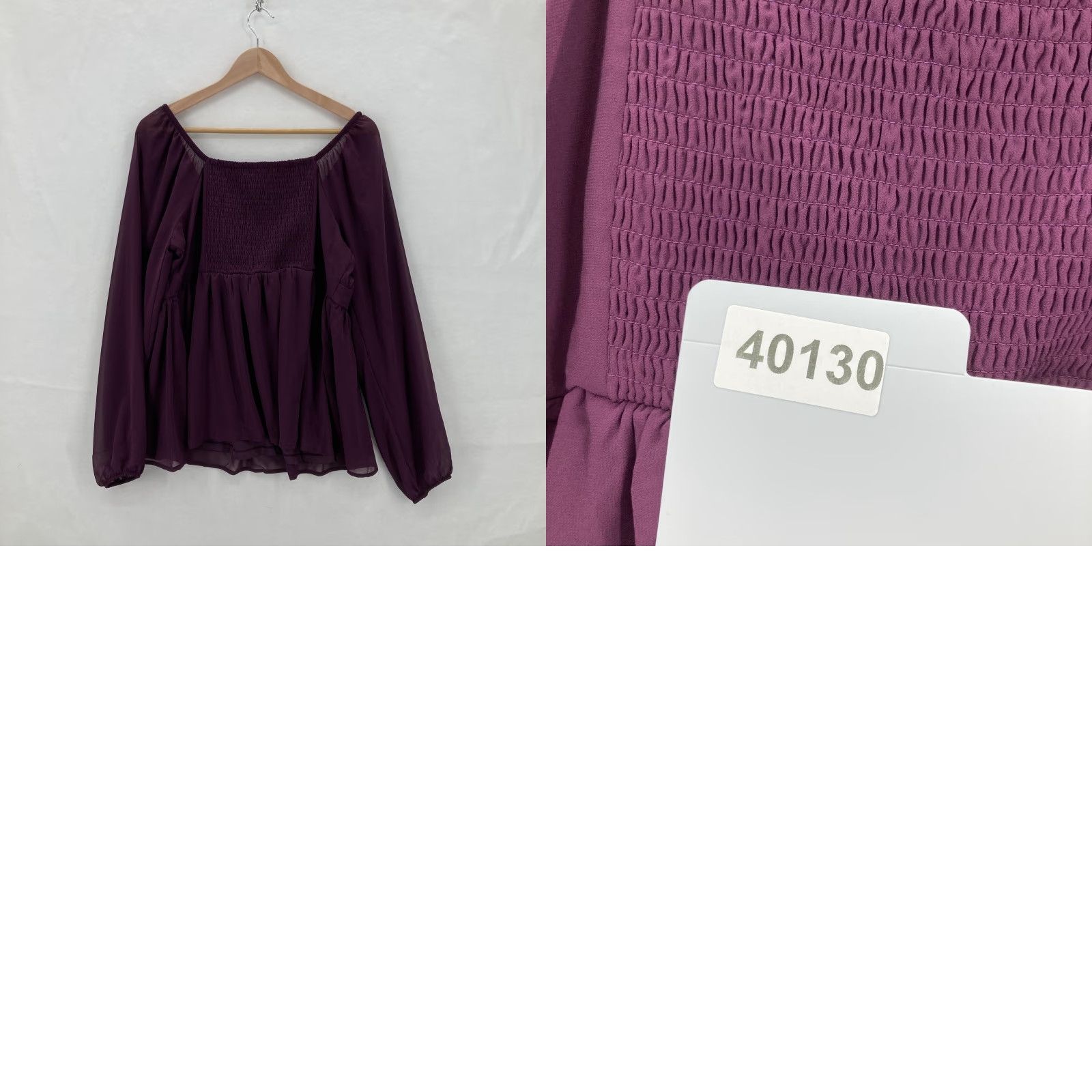 Torrid Torrid Blouse Womens L Purple Fairy Gothic NWT Peplum Chiffon Long Sleeve Tunic History: 00 (M/L) Size L / US 10 / IT 46 - 9 Thumbnail