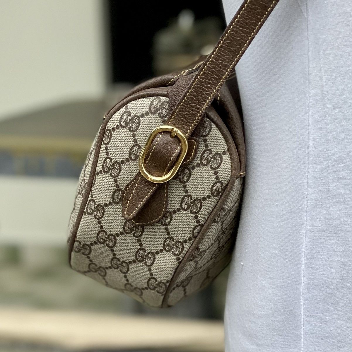 Gucci × Vintage 🔥 Vintage Gucci Sherry Line GG Shoulder Bag Size ONE SIZE - 3 Thumbnail