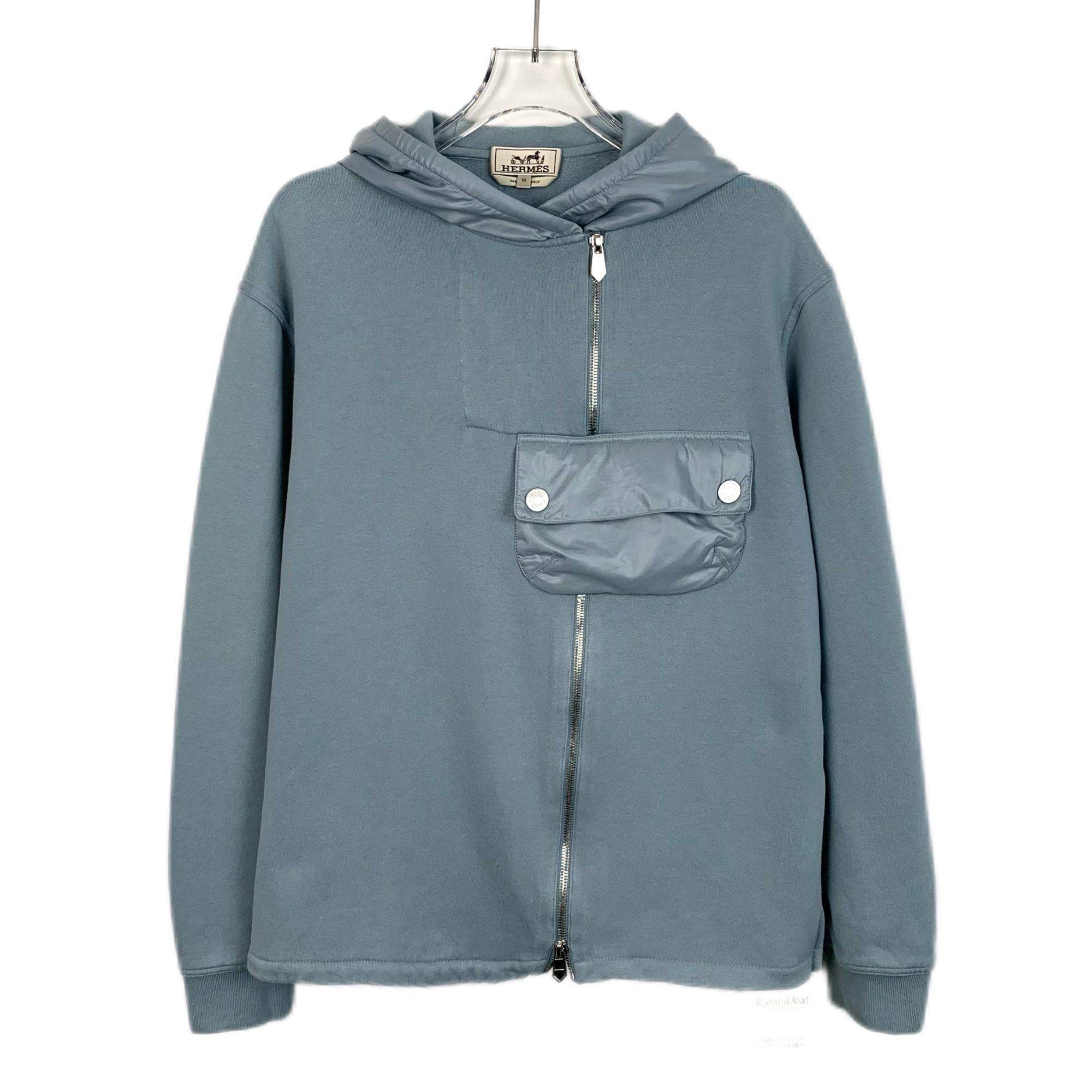 Hermes Hermès Hooded Sweatshirt With Front Pocket & Zip Closure Size US M / EU 48-50 / 2 - 1 Thumbnail