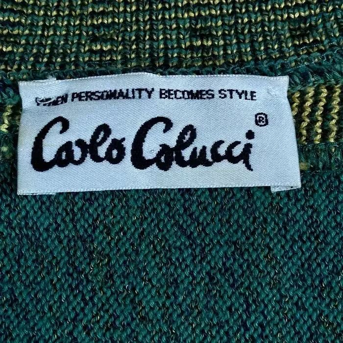 Carlo Colucci × Vintage Mens Sweater Pullover Carlo Colucci Vintage V Neck Size M/L Size US M / EU 48-50 / 2 - 4 Thumbnail