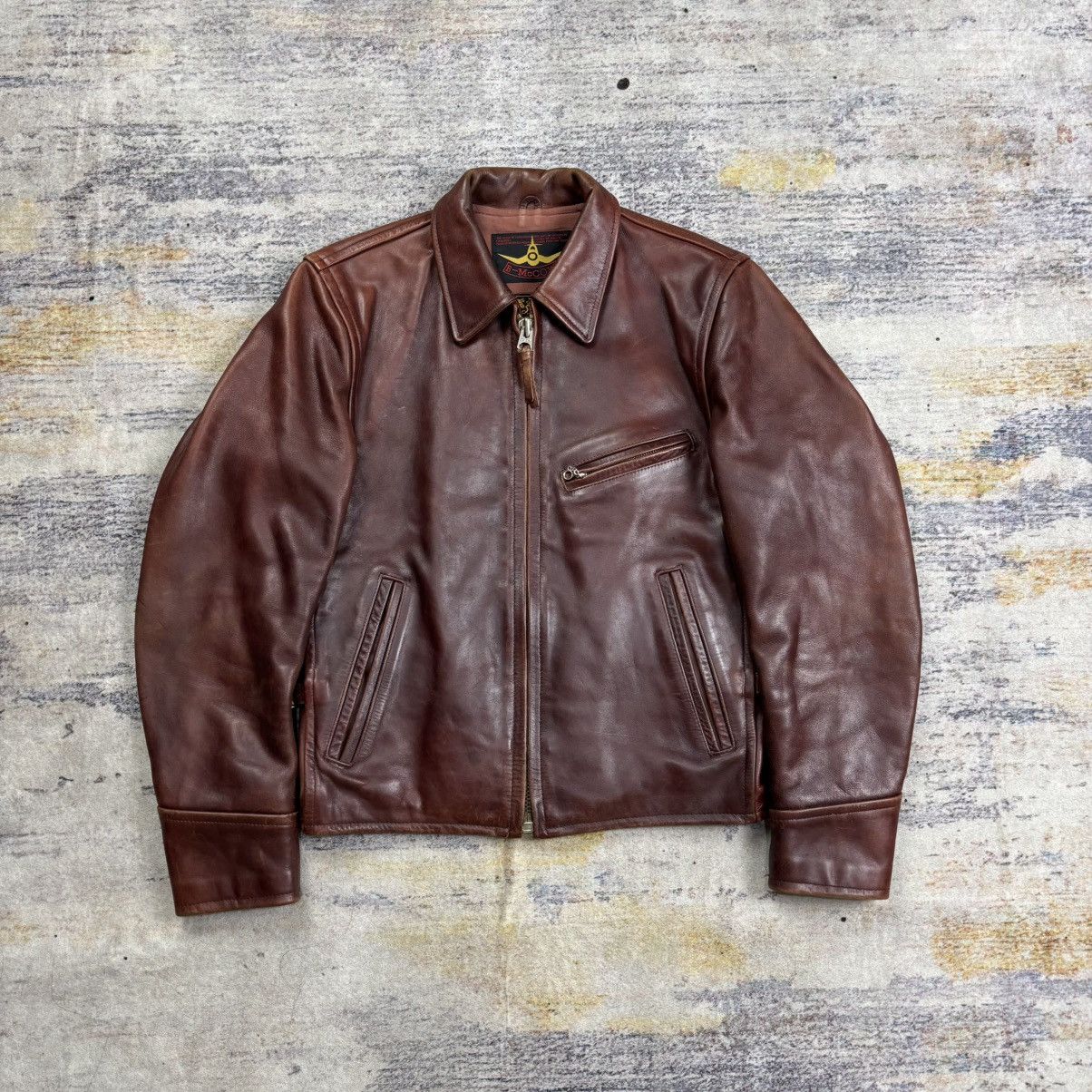The Real McCoy's B - Mccoy’s single riders leather jacket Size US S / EU 44-46 / 1 - 1 Thumbnail