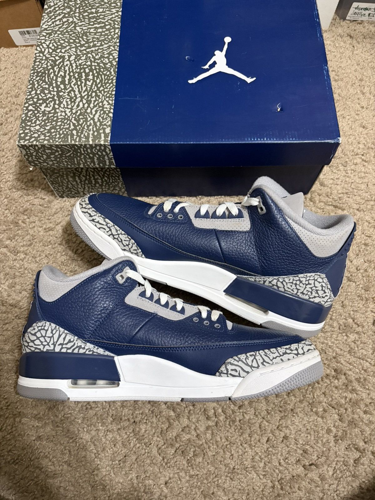 Jordan Brand Size 12 - Jordan 3 Retro Georgetown (2021) (CT8532-401) Size US 12 / EU 45 - 2 Thumbnail