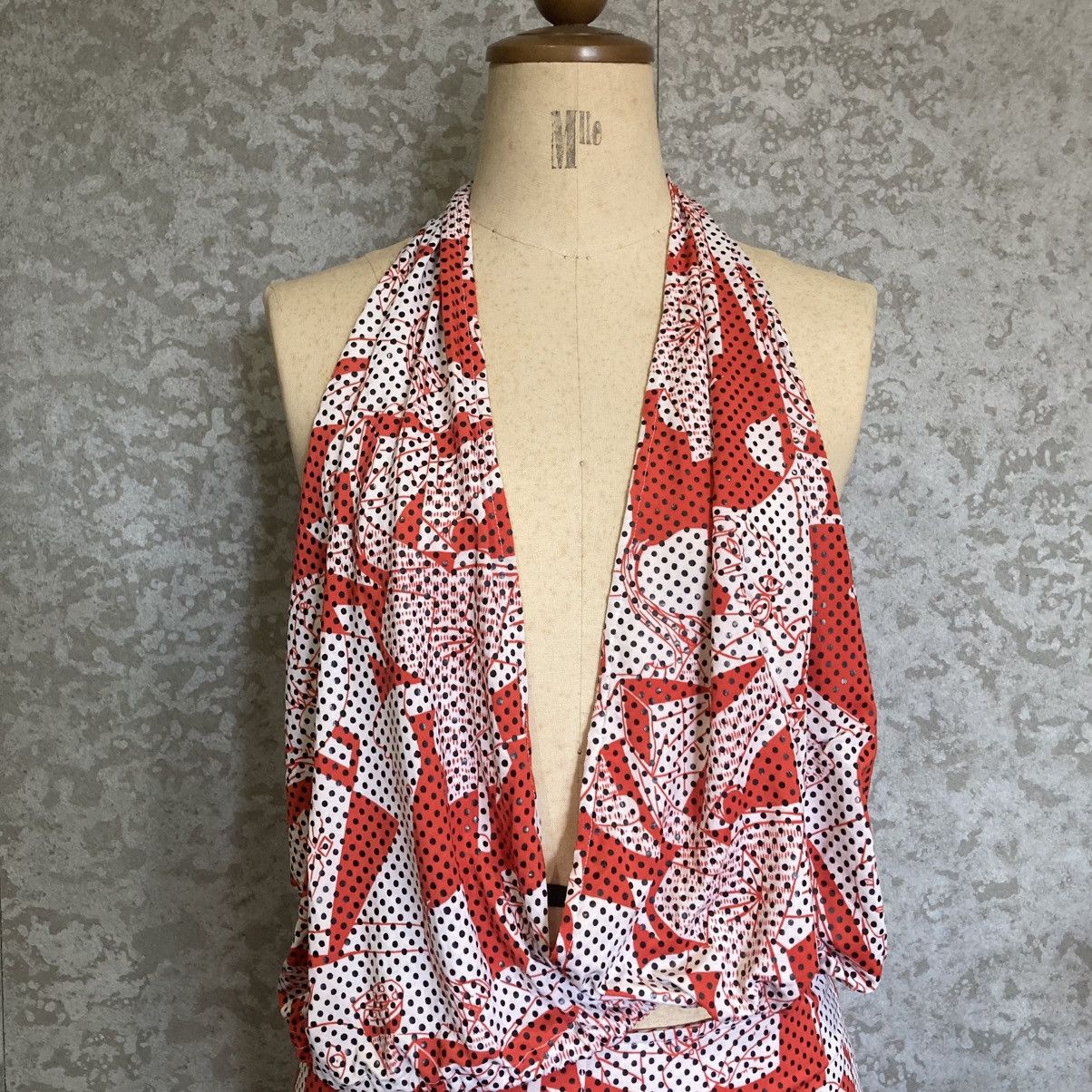 Japanese Brand 2000s Pop-Art Halter Archive Dress One-of-One Size ONE SIZE - 3 Thumbnail