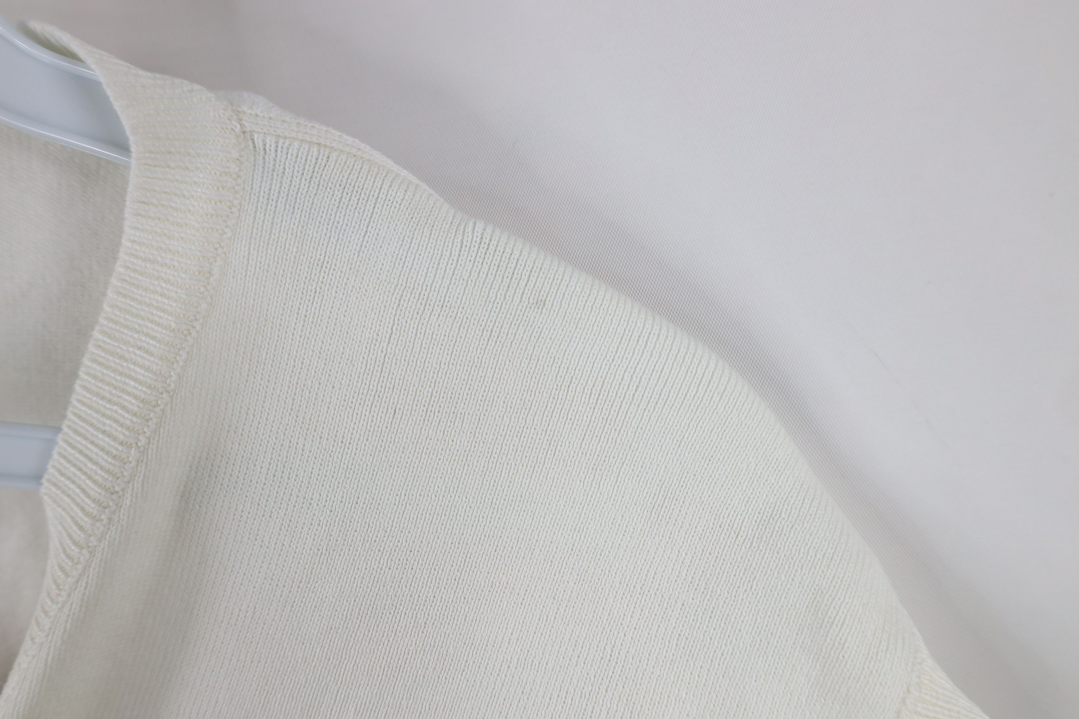 Ralph Lauren × Vintage Vintage 90s Ralph Lauren Cotton Knit V-Neck Sweater Vest Size US XXL / EU 58 / 5 - 7 Thumbnail
