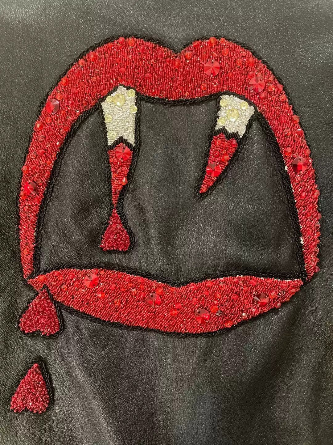 Saint Laurent Paris Saint Laurent Bloody Teeth Leather Jacket-2505 Size US S / EU 44-46 / 1 - 3 Thumbnail