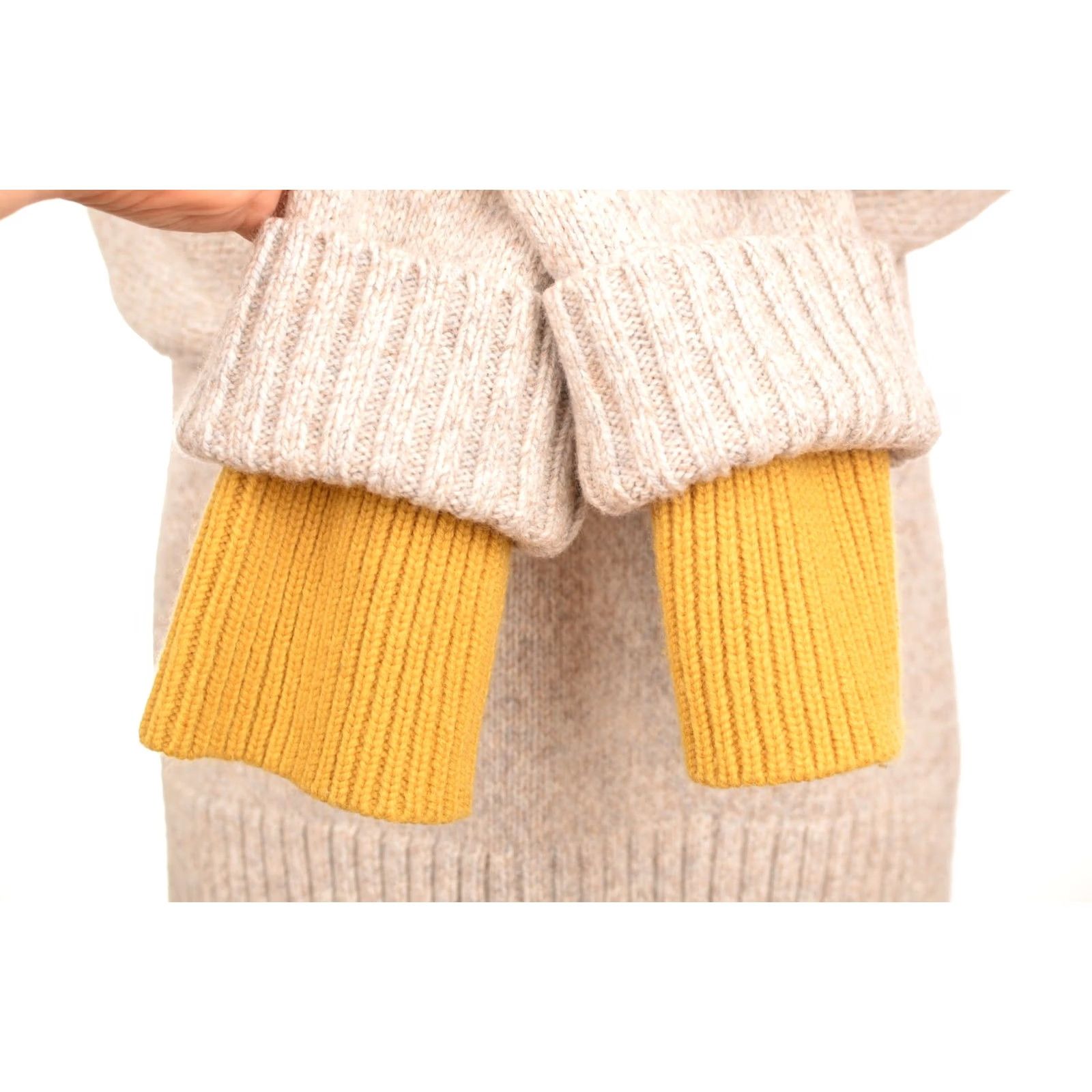 ME+EM Me+Em Wool Cashmere Sweater Pullover Jumper, DDP Me+Em Me and Em, Size S, Beige, Women, Knit, 90% Wool // 10% Cashmere, AW21KN20S Size S / US 4 / IT 40 - 3 Thumbnail