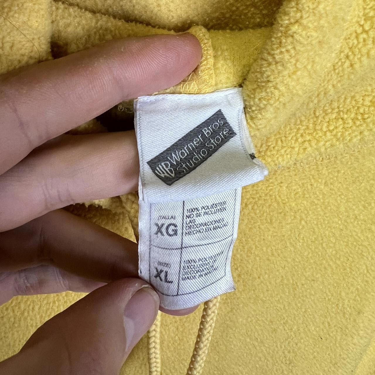Designer Warner Bros Tweety Bird Yellow Hoodie 90s vintage Size XL / US 12-14 / IT 48-50 - 4 Thumbnail