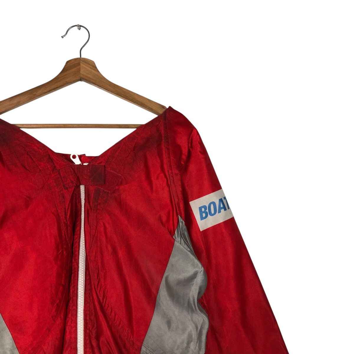 Japanese Brand × Vintage 📌Vintage Bomber Jacket Boat Race Big Logo Rich Red Size US M / EU 48-50 / 2 - 8 Thumbnail
