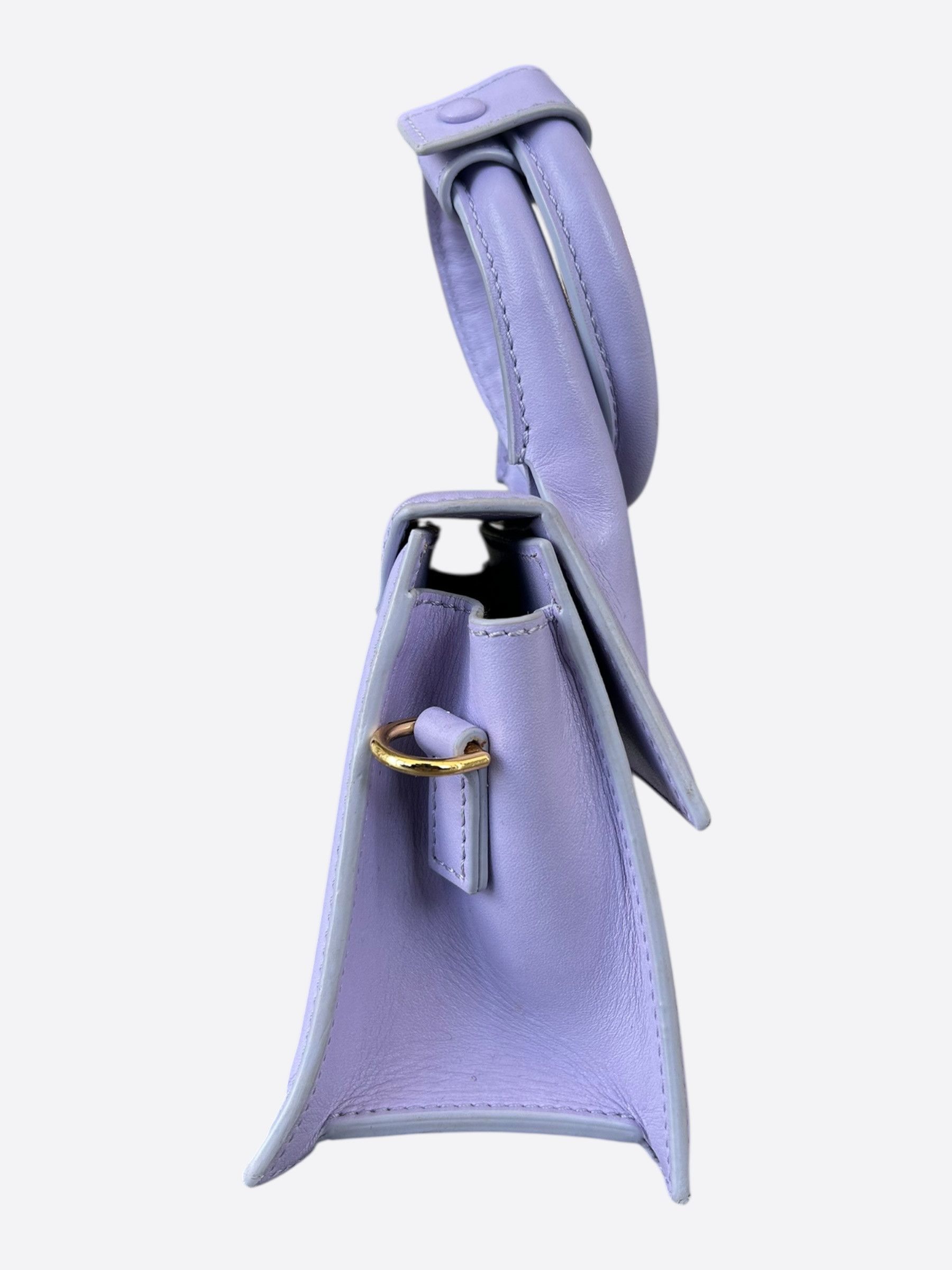 Jacquemus Jacquemus Purple Leather Le Chiquito Noeud Bag Size ONE SIZE - 4 Thumbnail