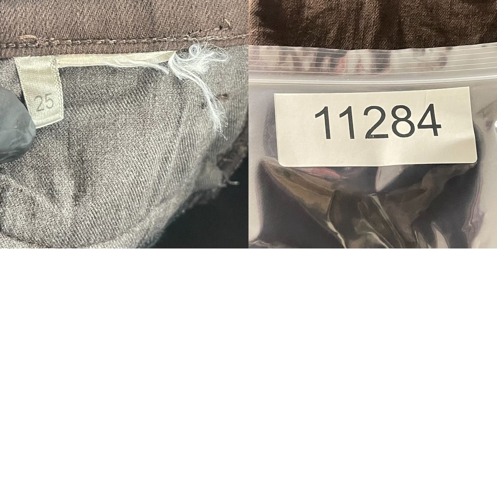 L'AGENCE L'Agence Sada Jeans Womens Size 25 Brown Denim High-Rise Cropped Slim Frayed Hem Jeans Size 42" / US 20 - 10 Thumbnail