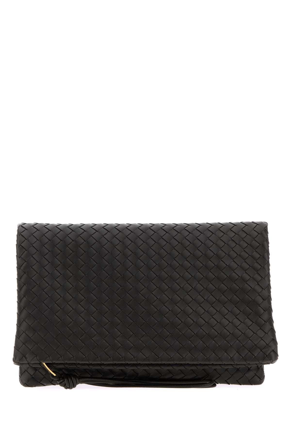 Bottega Veneta Dark Brown Leather Giornale Clutch Size ONE SIZE - 1 Thumbnail