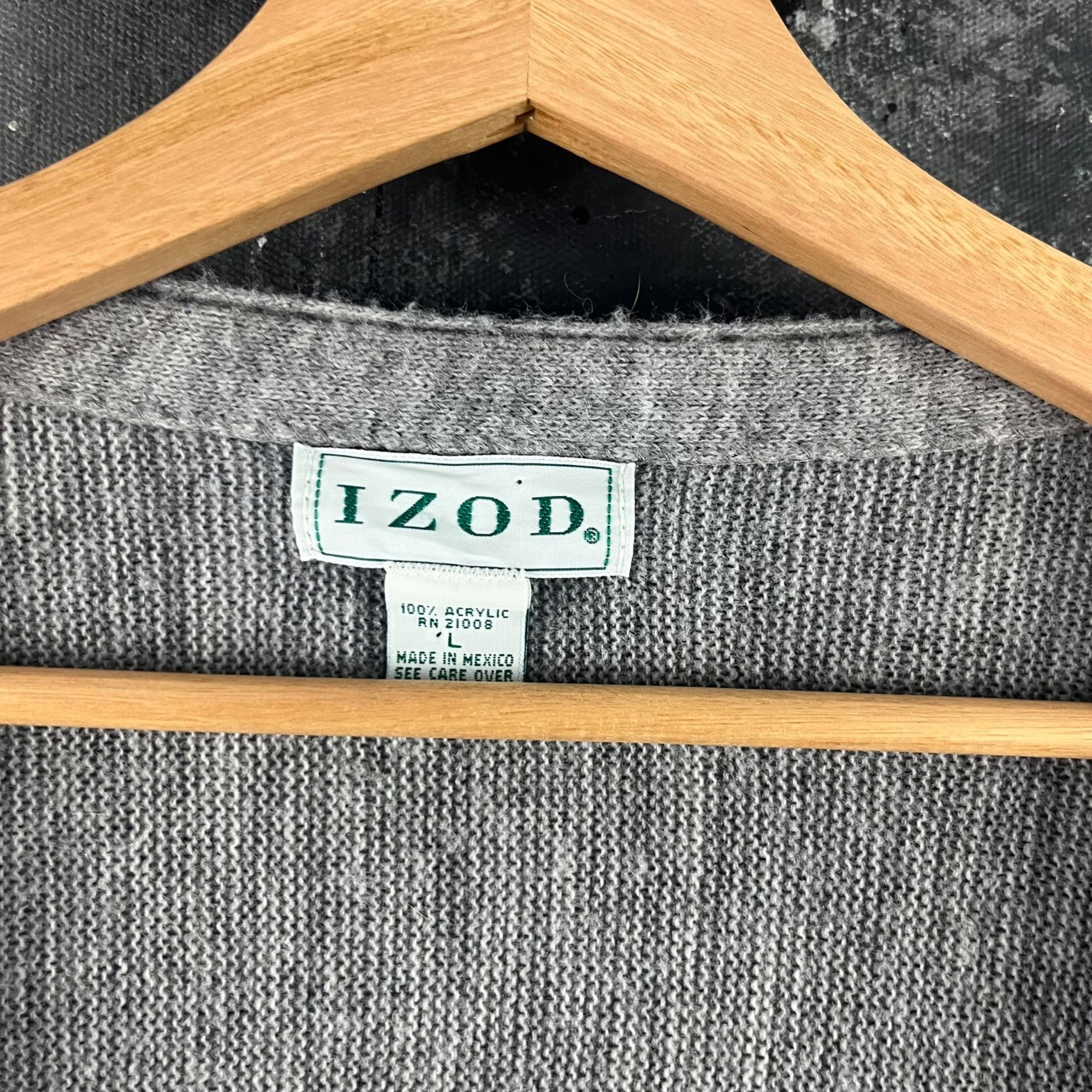 Izod × Vintage Vintage 90’s Izod cardigan Size US L / EU 52-54 / 3 - 3 Thumbnail