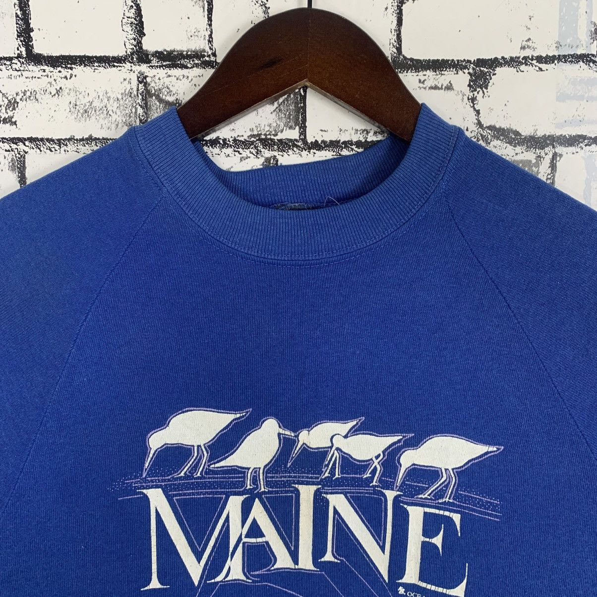 Designer × Vintage Vintage Jerseez by Russell Maine Ocean Graphics Sweatshirt Size US M / EU 48-50 / 2 - 4 Thumbnail