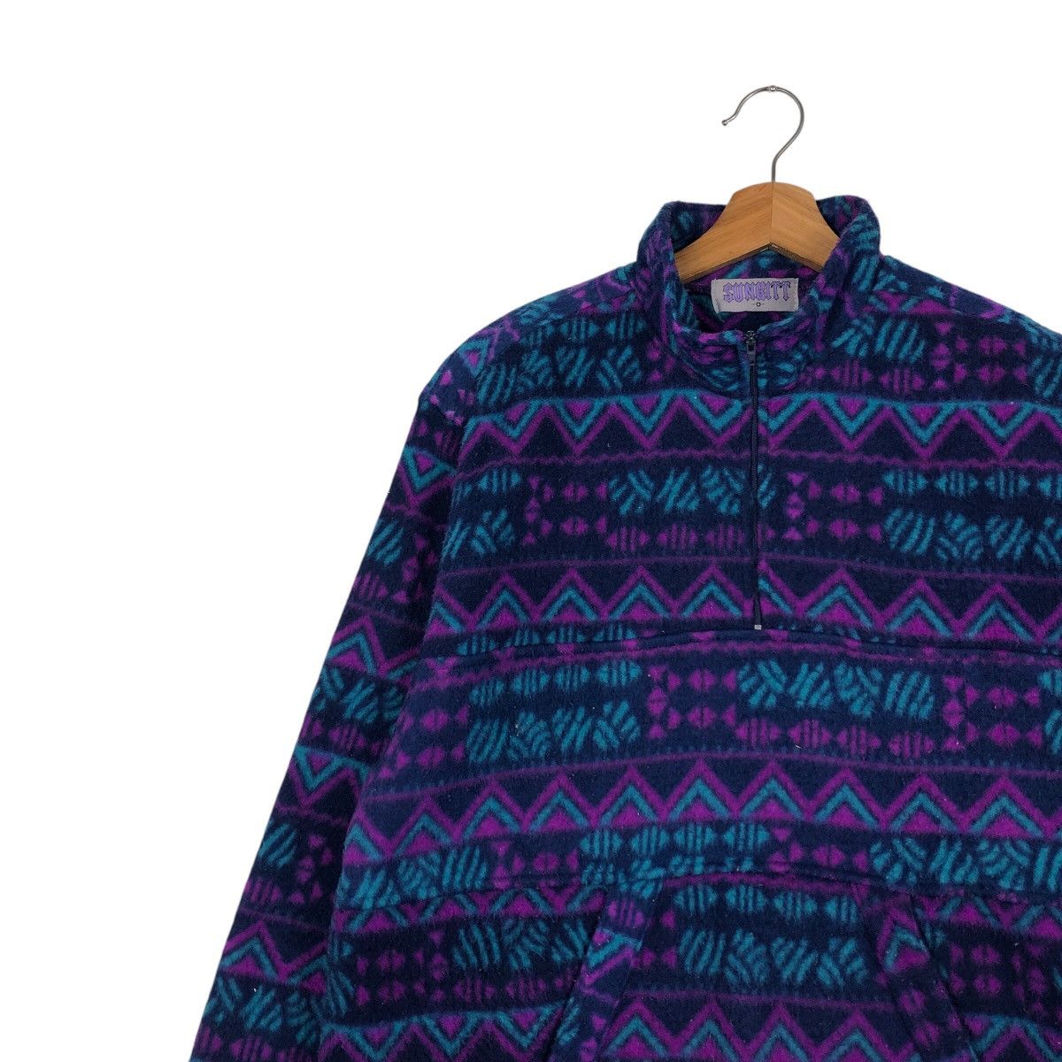 Japanese Brand 📌Vintage Half Zipper Navajo Fleece Jacket Sunbitt SnowBoards Size US M / EU 48-50 / 2 - 7 Thumbnail