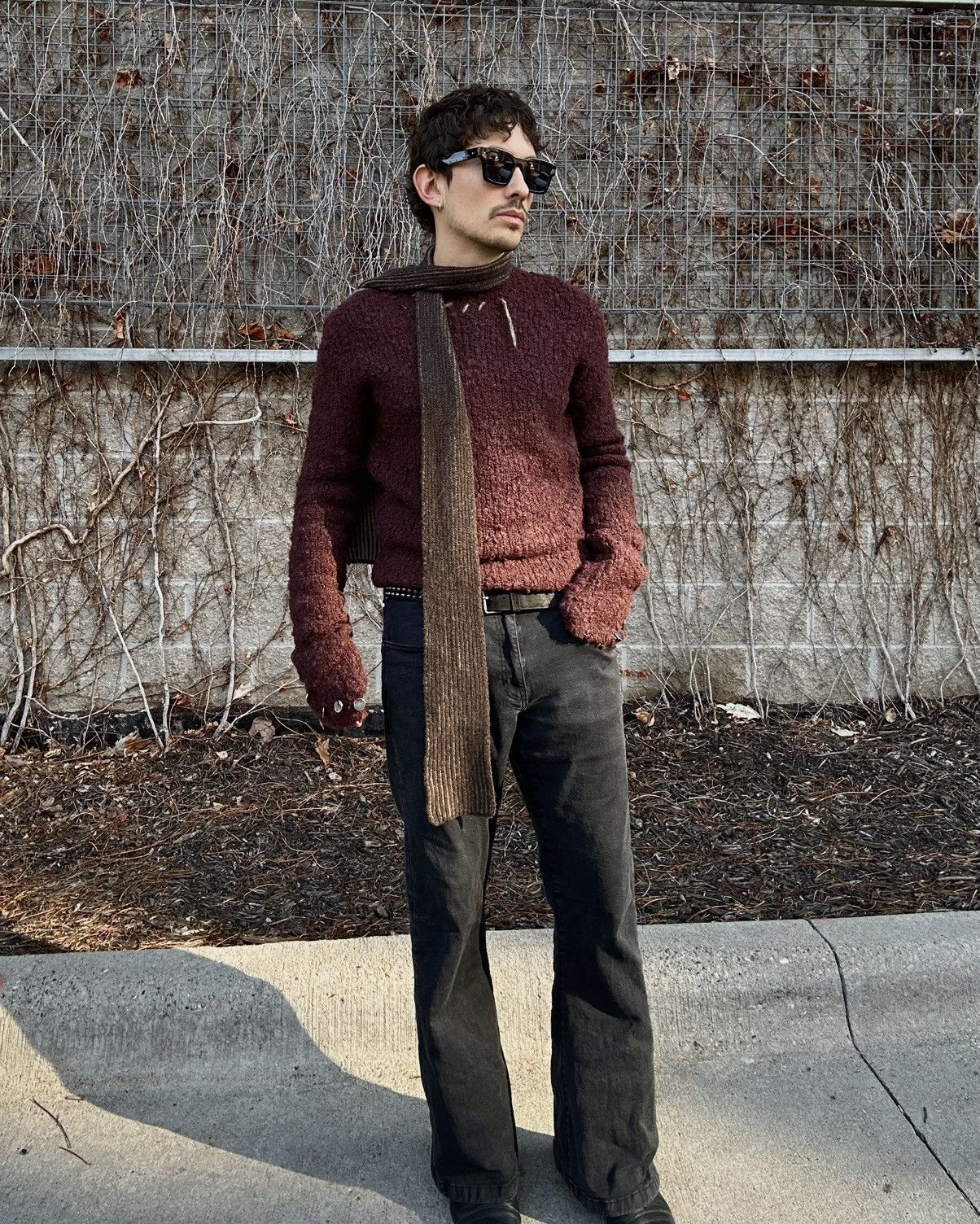 Namacheko Namacheko M Chestnut Brown Maroon Wool Hankford Crewneck Size US M / EU 48-50 / 2 - 1 Thumbnail