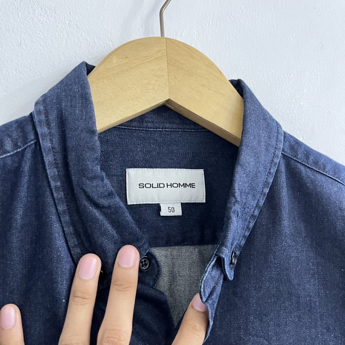 Solid Homme Solid Homme Woyoungmi Dark Navy Button Up Shirt Size US M / EU 48-50 / 2 - 4 Thumbnail