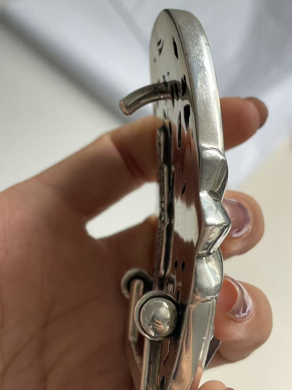 Chrome Hearts Chrome Hearts Silver Cemetery Cross Belt Buckle Size ONE SIZE - 14 Thumbnail