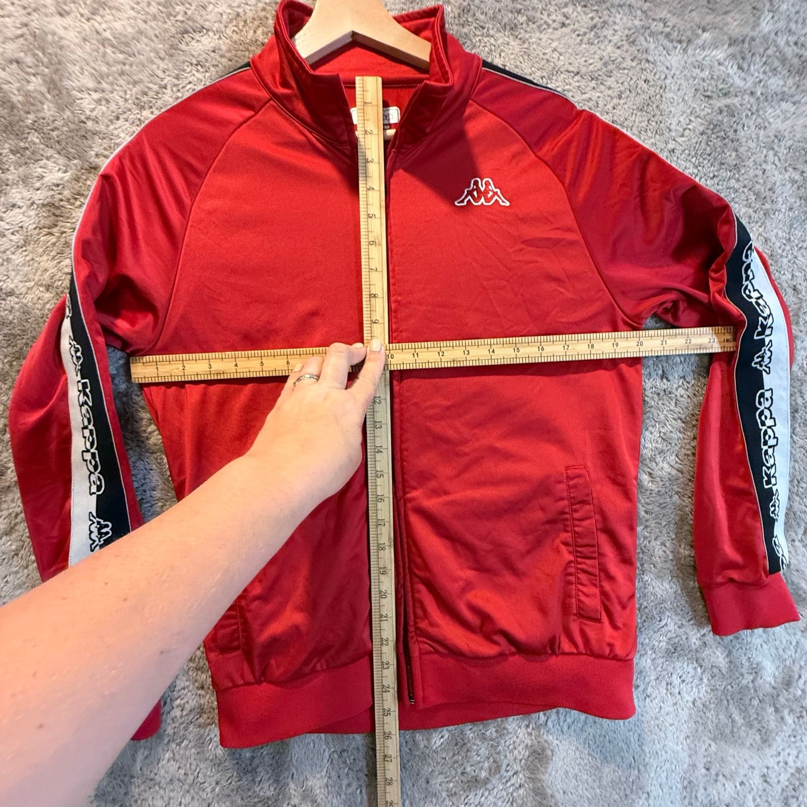 Kappa Kappa Red Full Zip Dartem Track Jacket M Logo Tape Men's Size US M / EU 48-50 / 2 - 9 Thumbnail